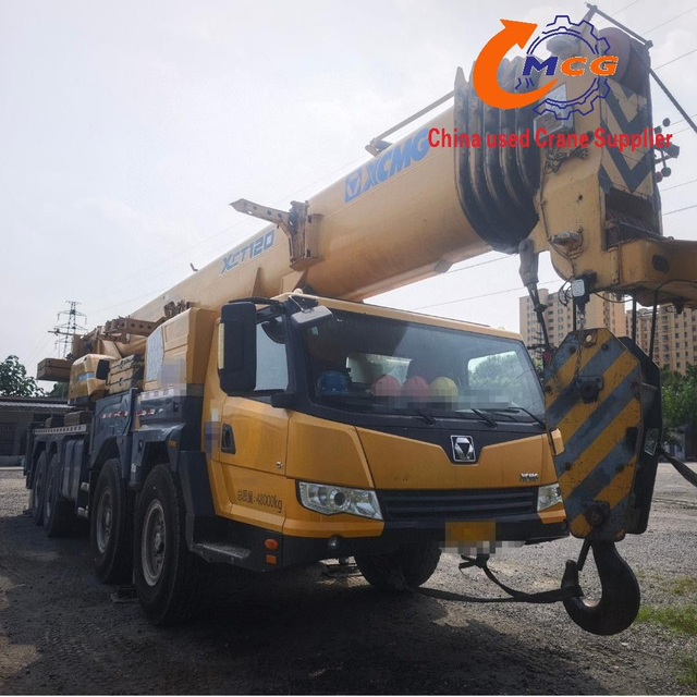 Fiable 2018 XCMG 80 tonnes 6 sections Boom de grue de camion d'occasion à vendre en excellent état