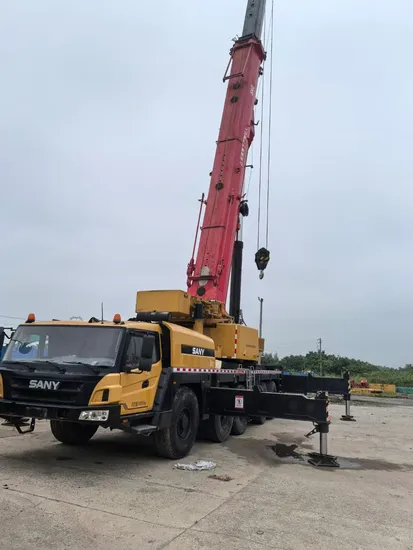 Nous vendons une grue de camion All-Terrain 2021 Sany 260 tonne d'occasion. Bienvenue pour l'inspecter.