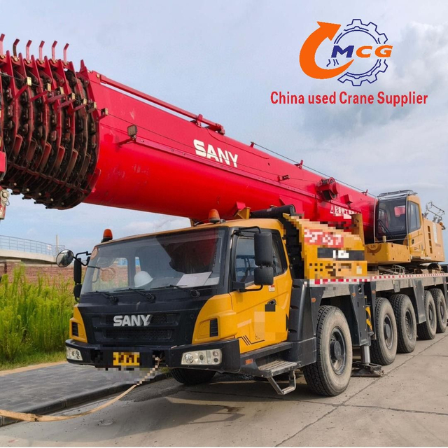 2021 Sany 160t Boom à 8 sections Croe de camion d'occasion à vendre. Contactez-nous si vous en avez besoin.