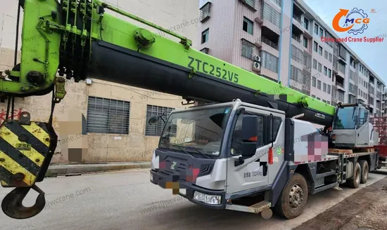 Crue de camion d'occasion de haute qualité 2022 Zoomlion 25 tonne Crane Crane