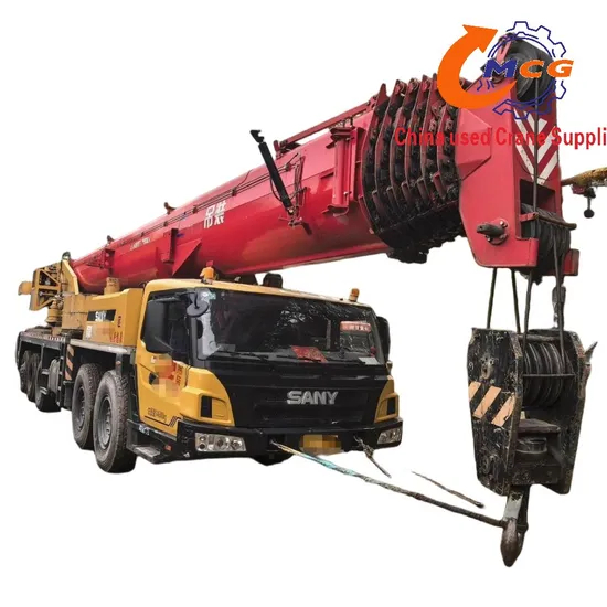 Crue de camion d'occasion fiable 2021 Sany Mobile 100 tonnes Camion Crae Crawler Crane Pièces