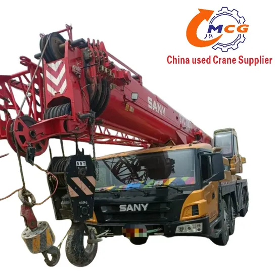 Sany 2021 55 tonnes Croe de camion d'occasion, Crawler Crane avec bonne qualité et bon prix